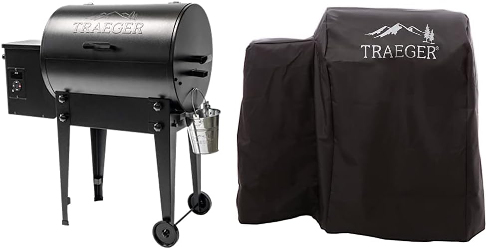 Black Portable Wood Pellet Grill and Smoker H71543