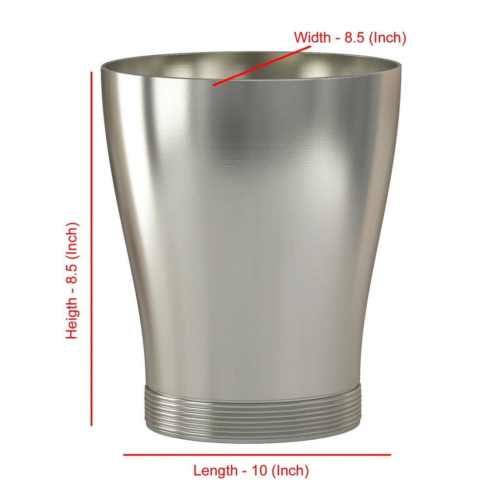 Metal Trash Can Wastebasket D5093
