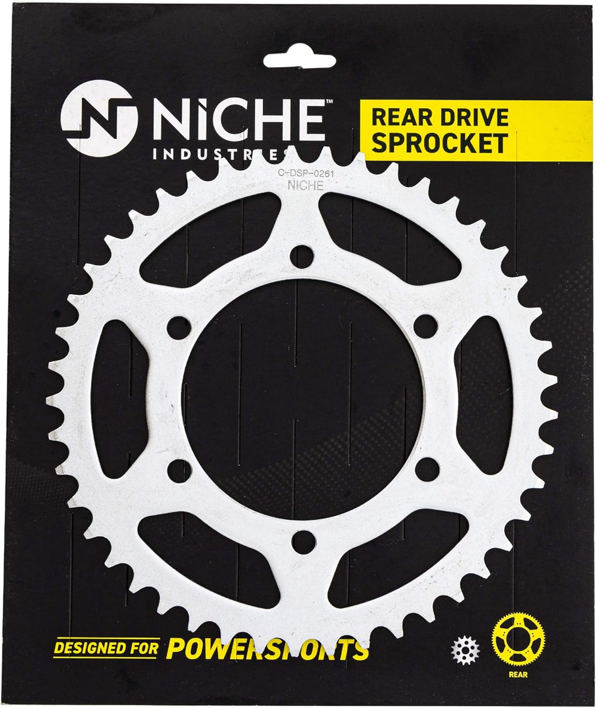 Drive Sprocket Chain Combo Front 16 Rear 45 Tooth 520NZ Standard 114 Links Pack of 2 Y737