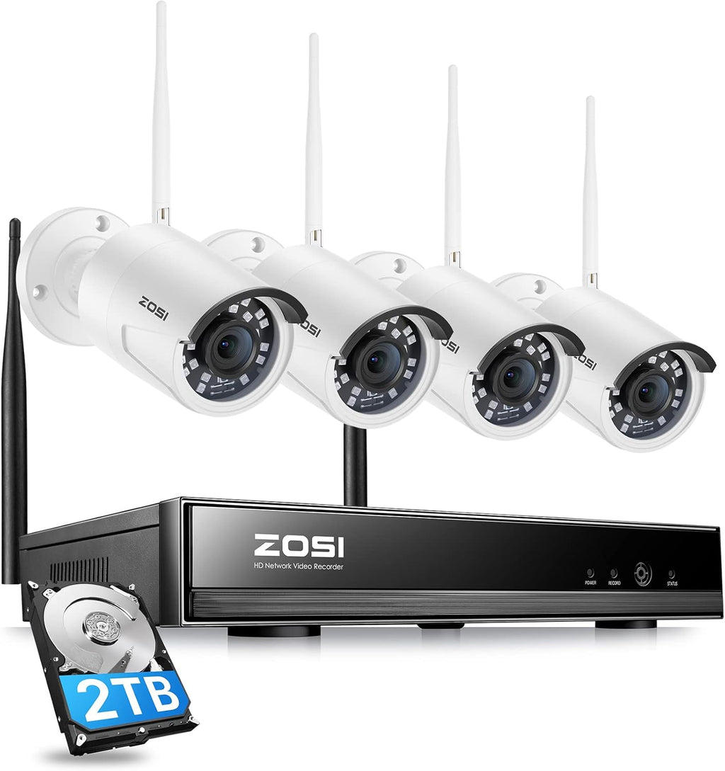 4PACK 1080P HD TVI Security Cameras Waterproof CCTV Cameras X8239