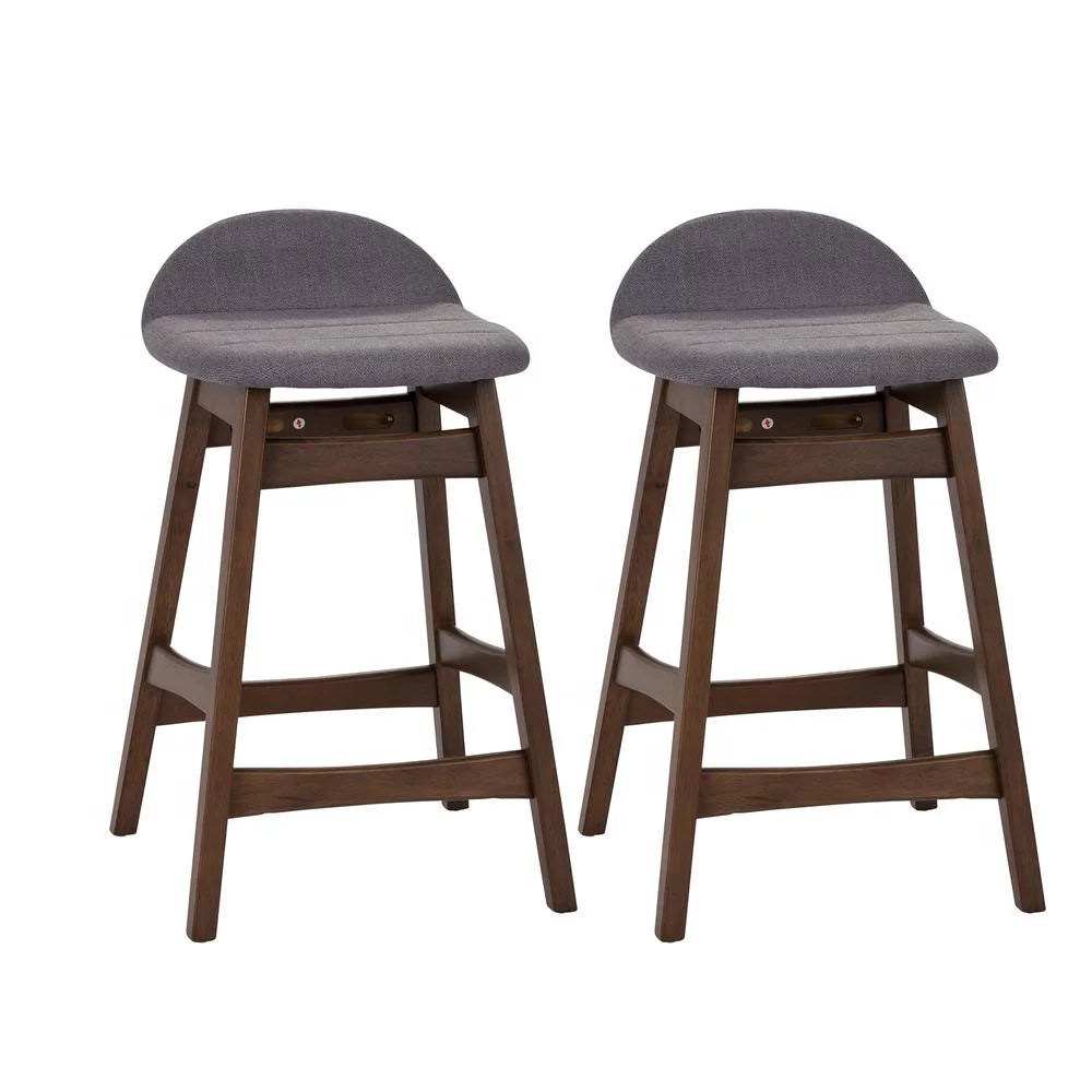 Grey Counter Chair Set of 2 S57169