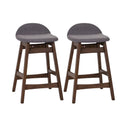 Grey Counter Chair Set of 2 S57169