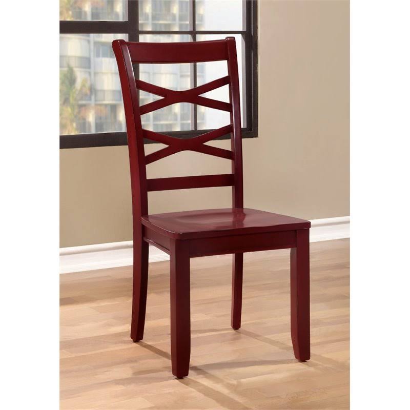 Red and Blue Dining Chair Set of 2 C7547