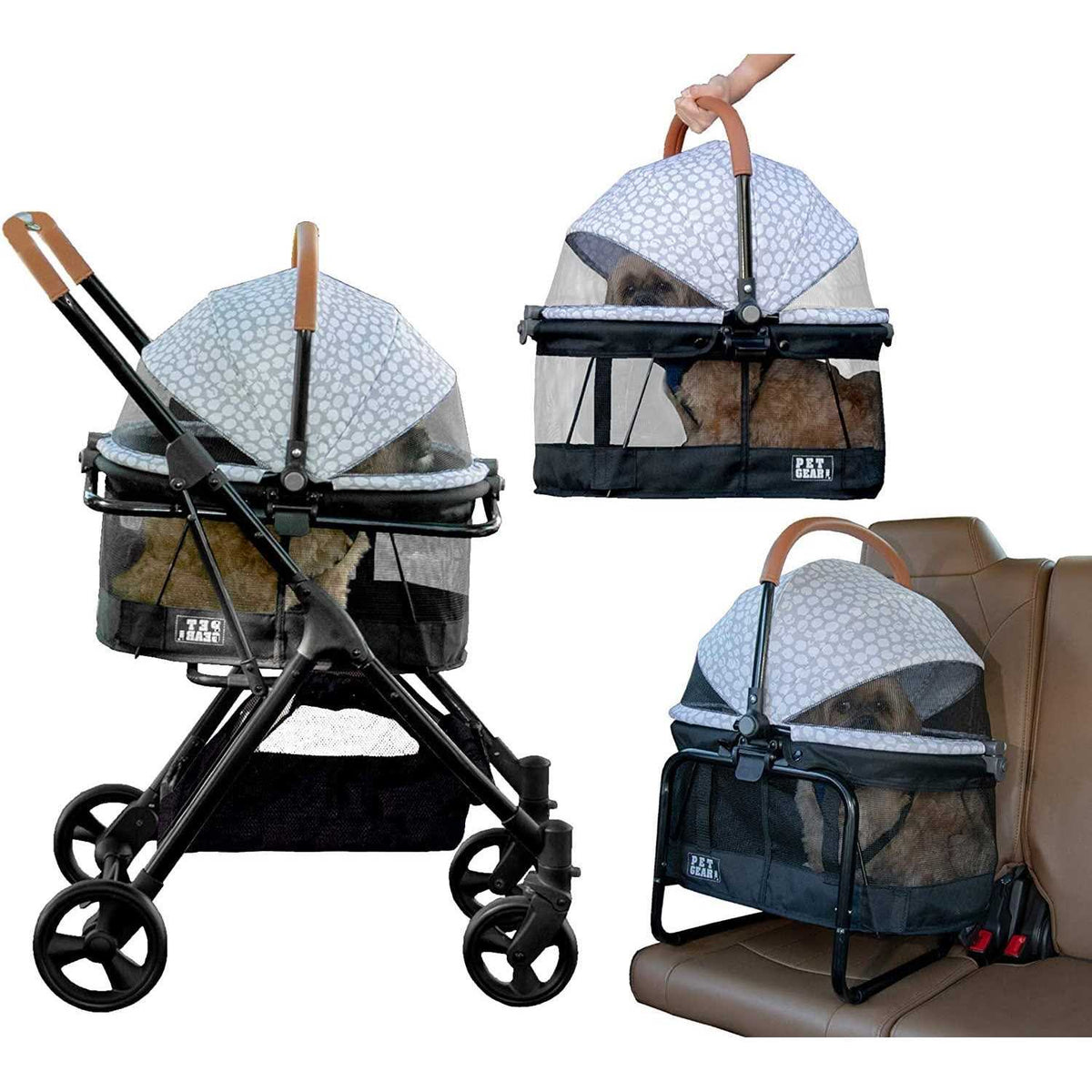 Jet Black Pet Stroller Travel System L32278