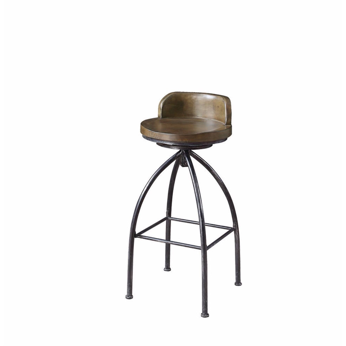 Brown & Black Bar Height Stool Z329