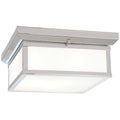 2 Light Chrome Flush Mount F155