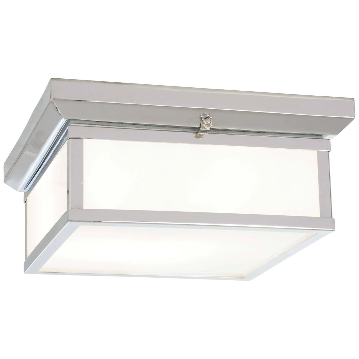 2 Light Chrome Flush Mount F155