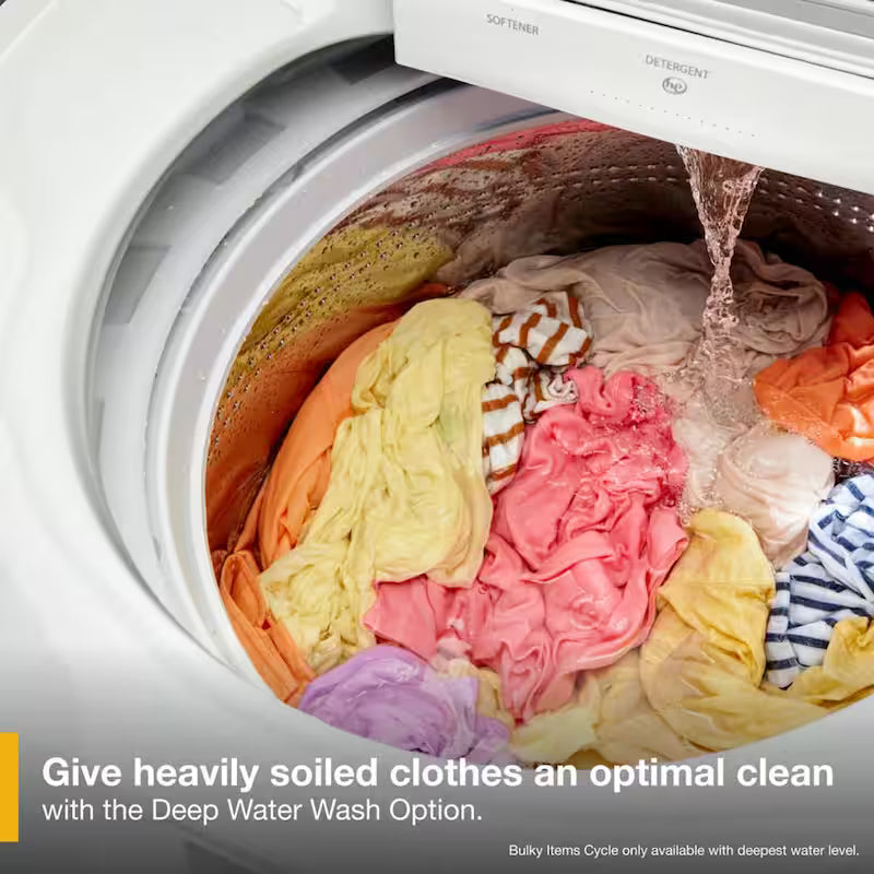 5.3 cu.ft. Top Load Washer in White Q359