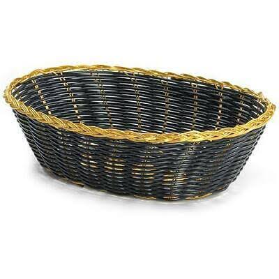 9 inch Oval Black Gold Basket R672986