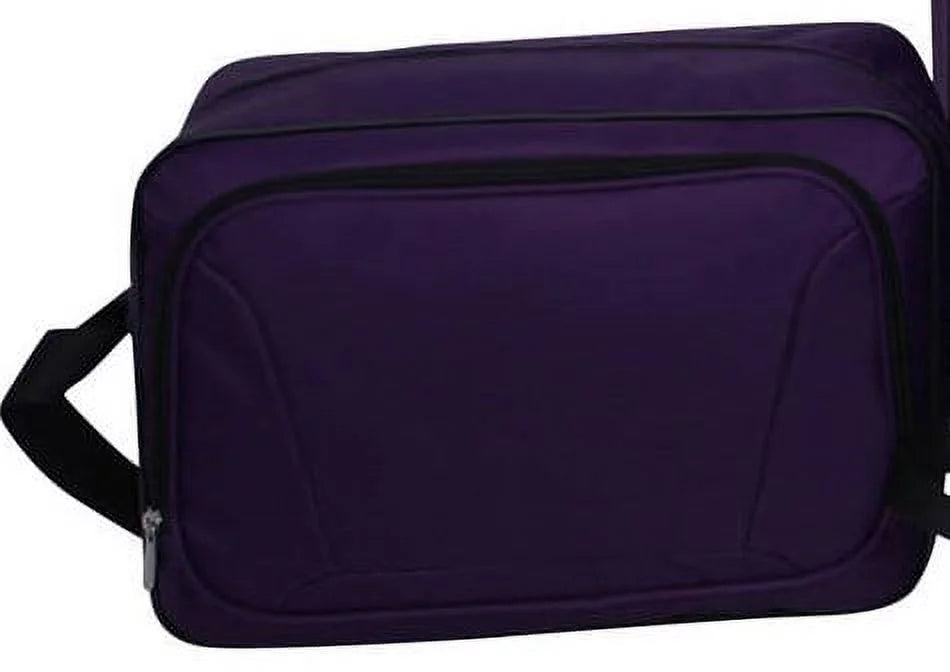 Purple Polyester Softside Luggage Set, 5 Piece Set V854735