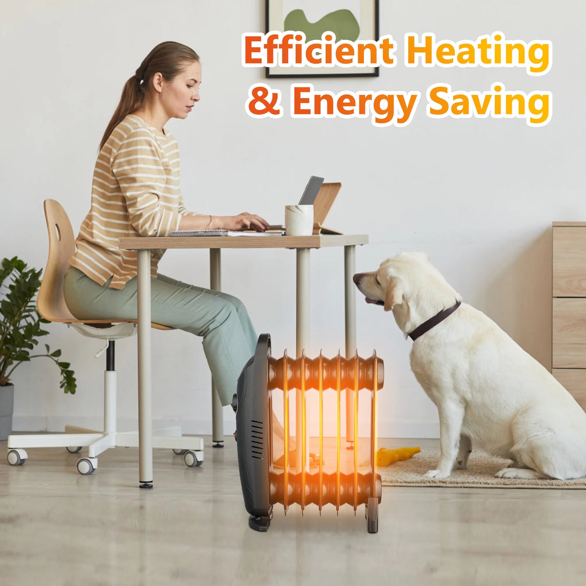 700Watt Oil Filled Electric Space Heater T453252