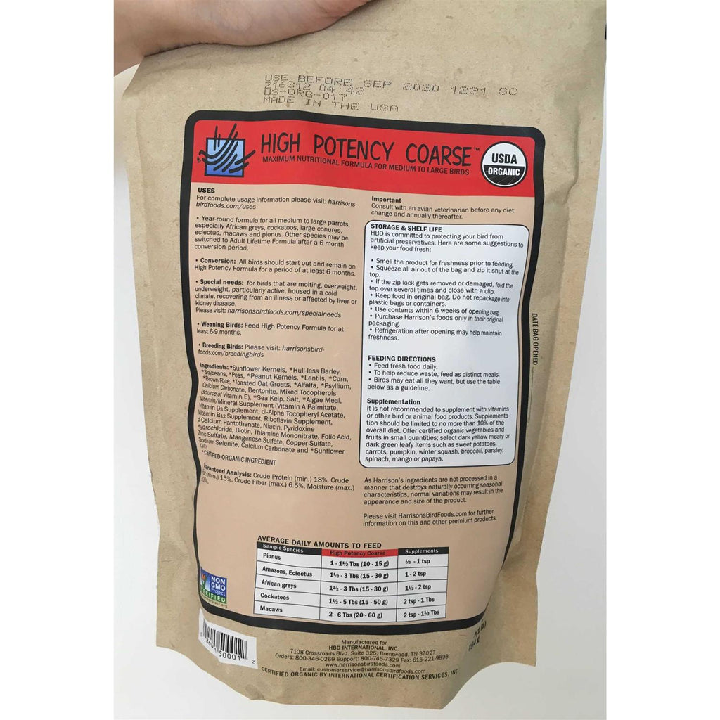 High Potency Coarse Bird Food Q575