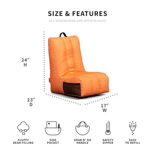 Tangerine Bean Bag Chair X93401