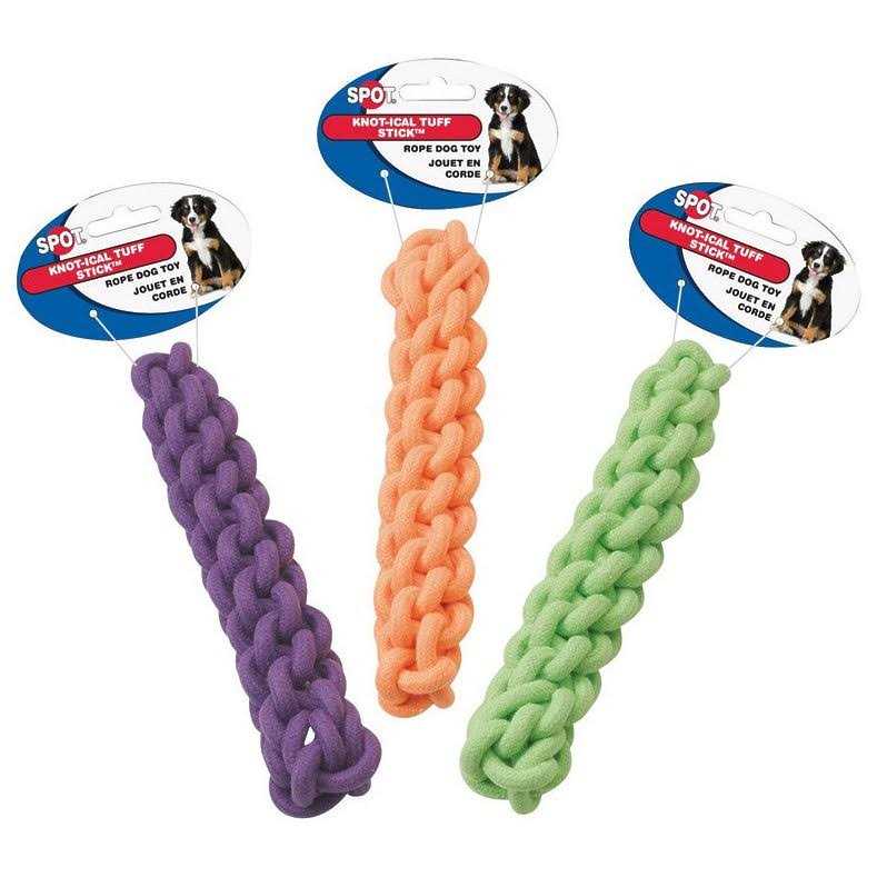 Assorted Rope Rubber Tuff Stick P967