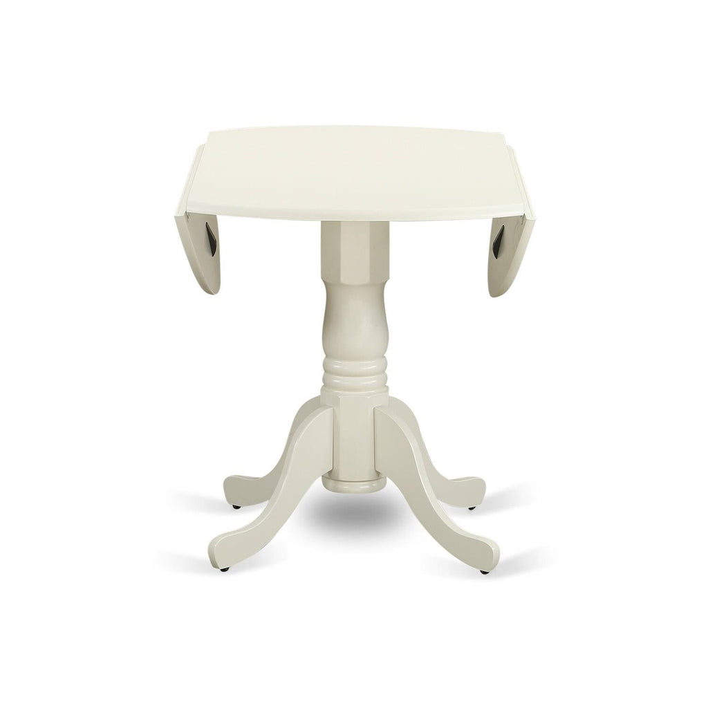 3PC Round Table with Two 9-Inch Drop Leaves and 2 Panel Back Chairs G302315