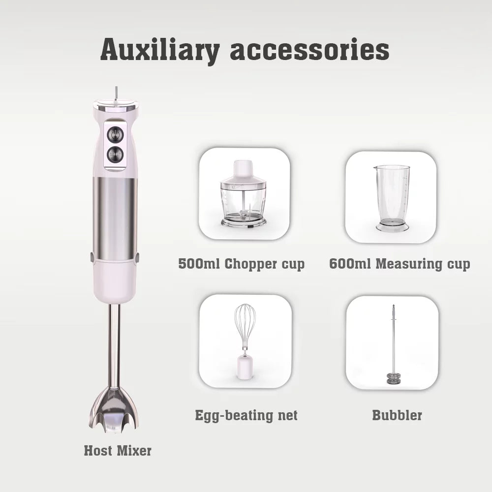 Hand-held Electric Mixer with Meat Grinder W531