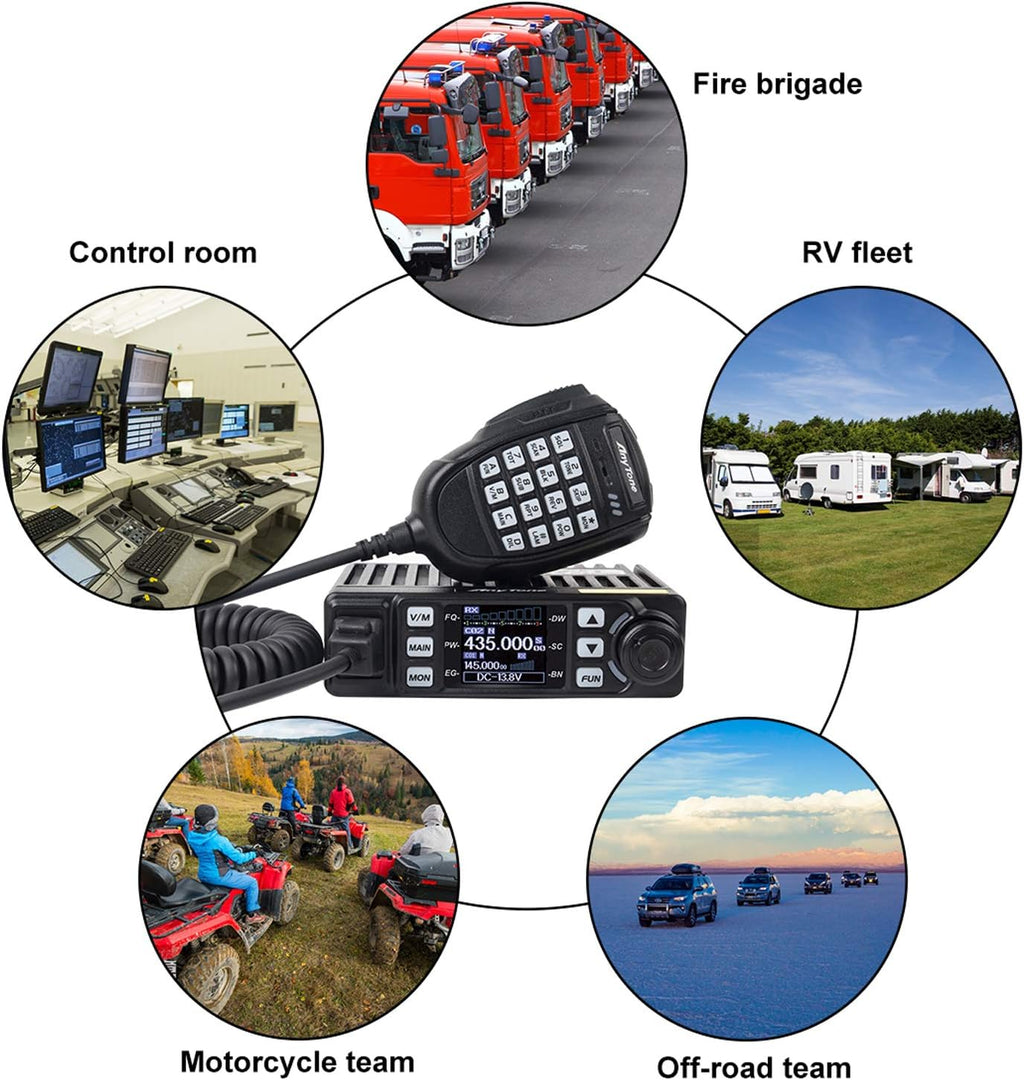 Mini Size Dual Band Transceiver Mobile Radio VHF/UHF Two Way Radio L211750