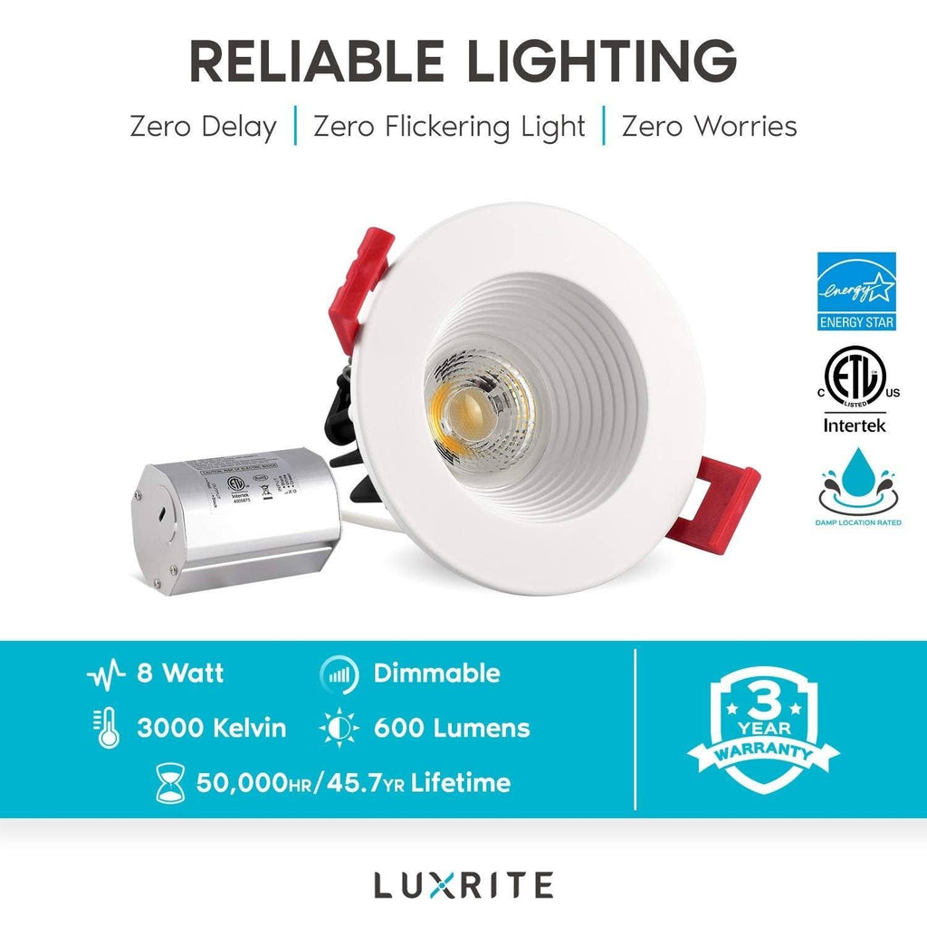4-Pack Integrated LED Recessed Light Kit S7515