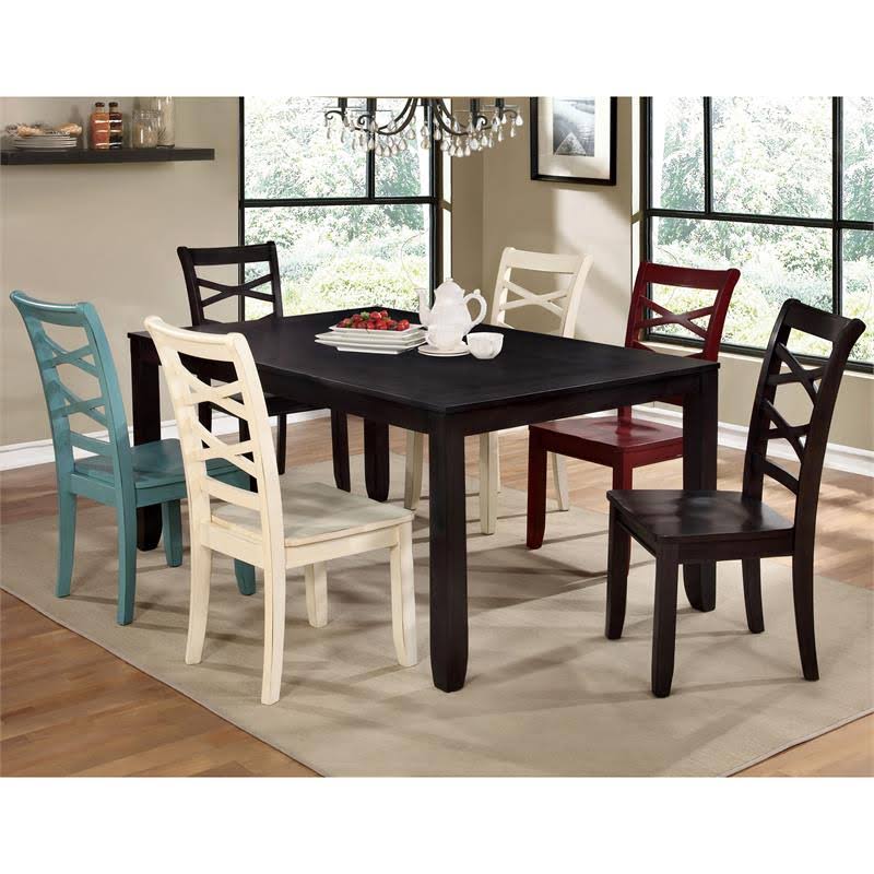 Red and Blue Dining Chair Set of 2 C7547