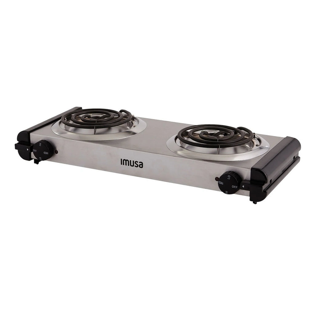 Electric Stainless Steel Double Burner S6244