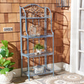 4 Tier Wrought Iron Outdoor Bakers Rack P489012