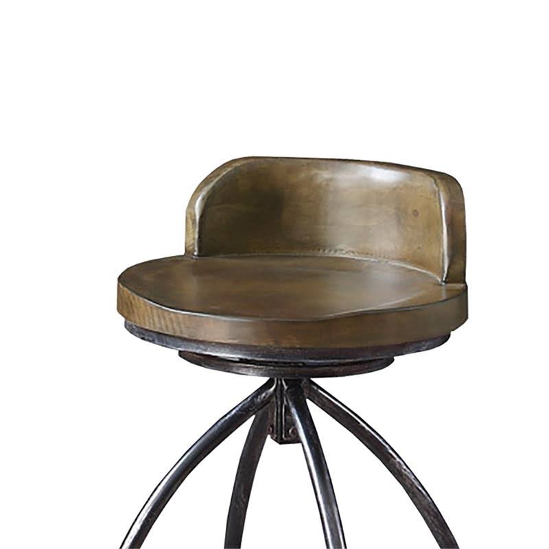 Brown & Black Bar Height Stool Z329
