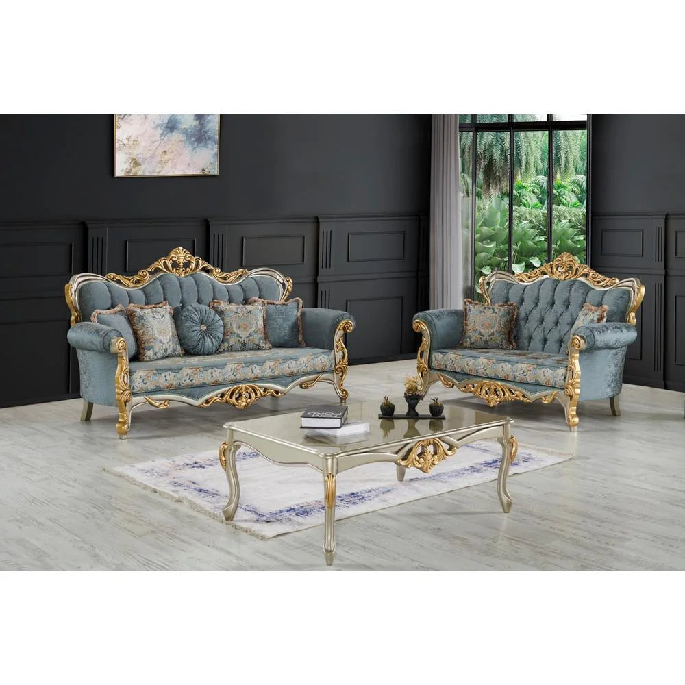 Light Green Loveseat N359