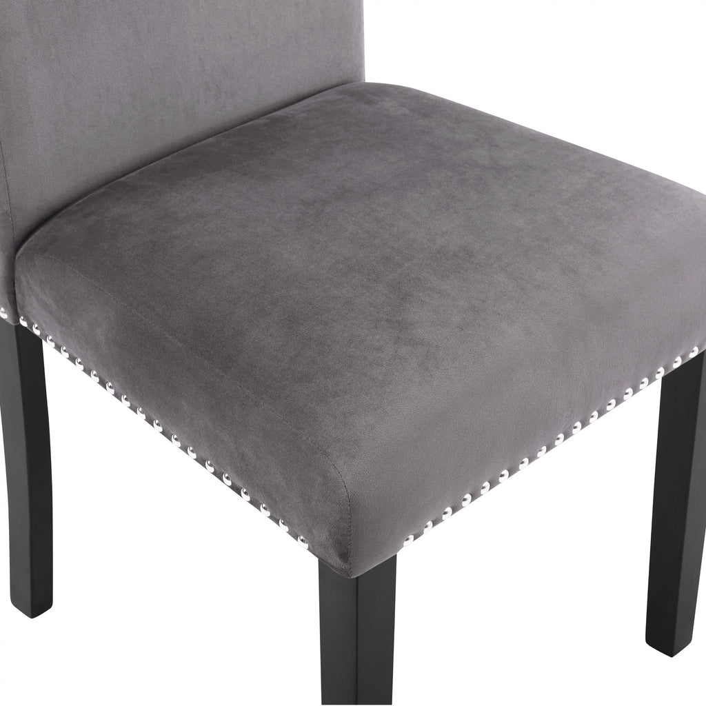 5-Piece Gray Dining Set with Table and 4 Chairs H1664