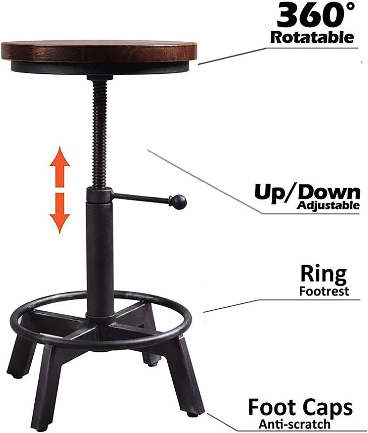 Vintage High Stool Bar Stool H81922