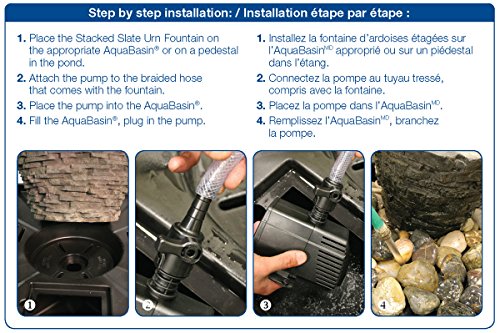 Medium Stacked Slate Urn Water Fountain Kit J572