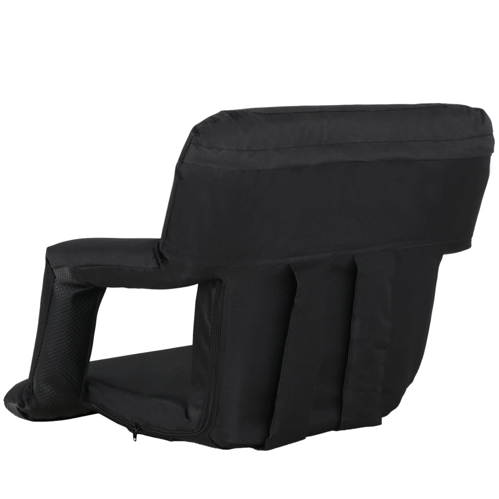 Black Reclining Stadium Seat Chair B9201