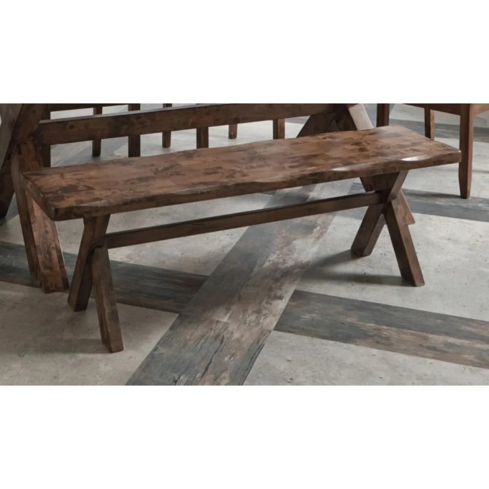 Brown Wooden Dining Bench W81759