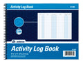 Activity Log Book, Spiral Bound, White, 10 count, 50 pages each O9928