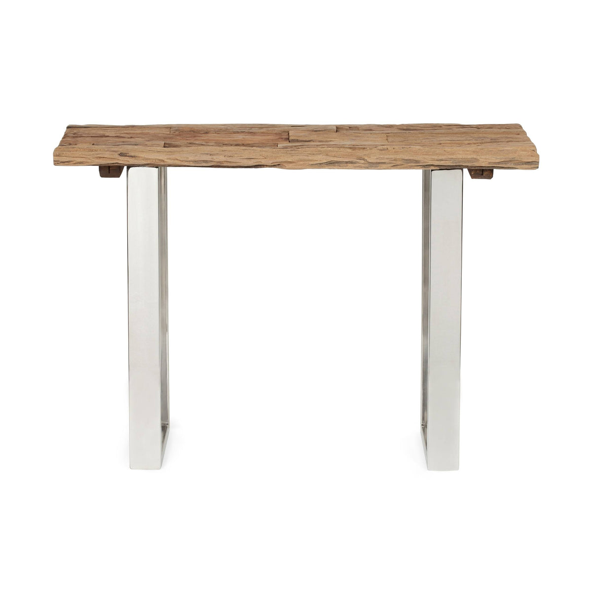 Natural Wood and Iron Console Table T8121