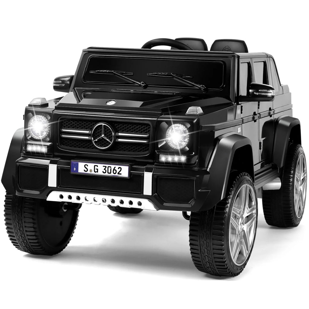 12V Kids Ride on Car with Remote Control, LED Light (Black) I81255