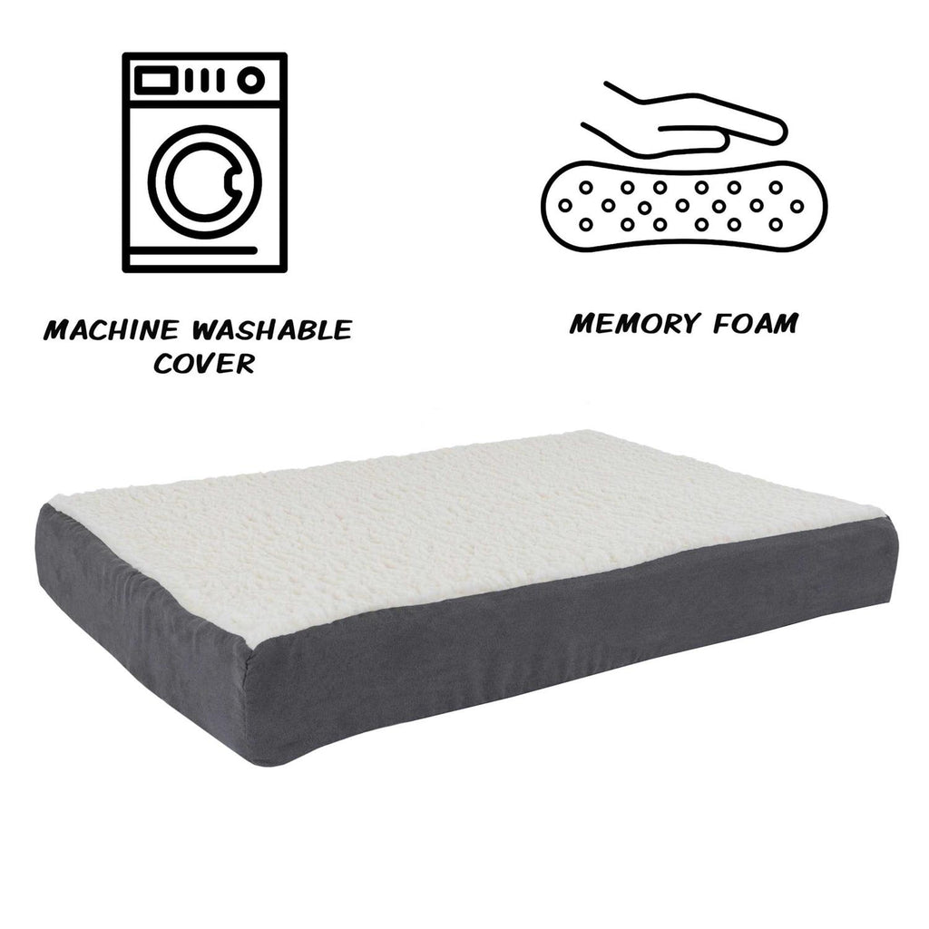 Sherpa Dog Bed with Memory Foam Cover G324