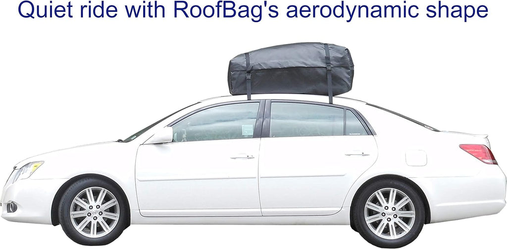 11 Cubic Feet Waterproof Rooftop Cargo Carrier with Straps and Storage Bag Q814553