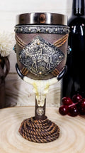 Bison Steer Skull Wine Goblet Chalice K3400