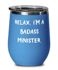 Badass Minister Wine Glass H61759