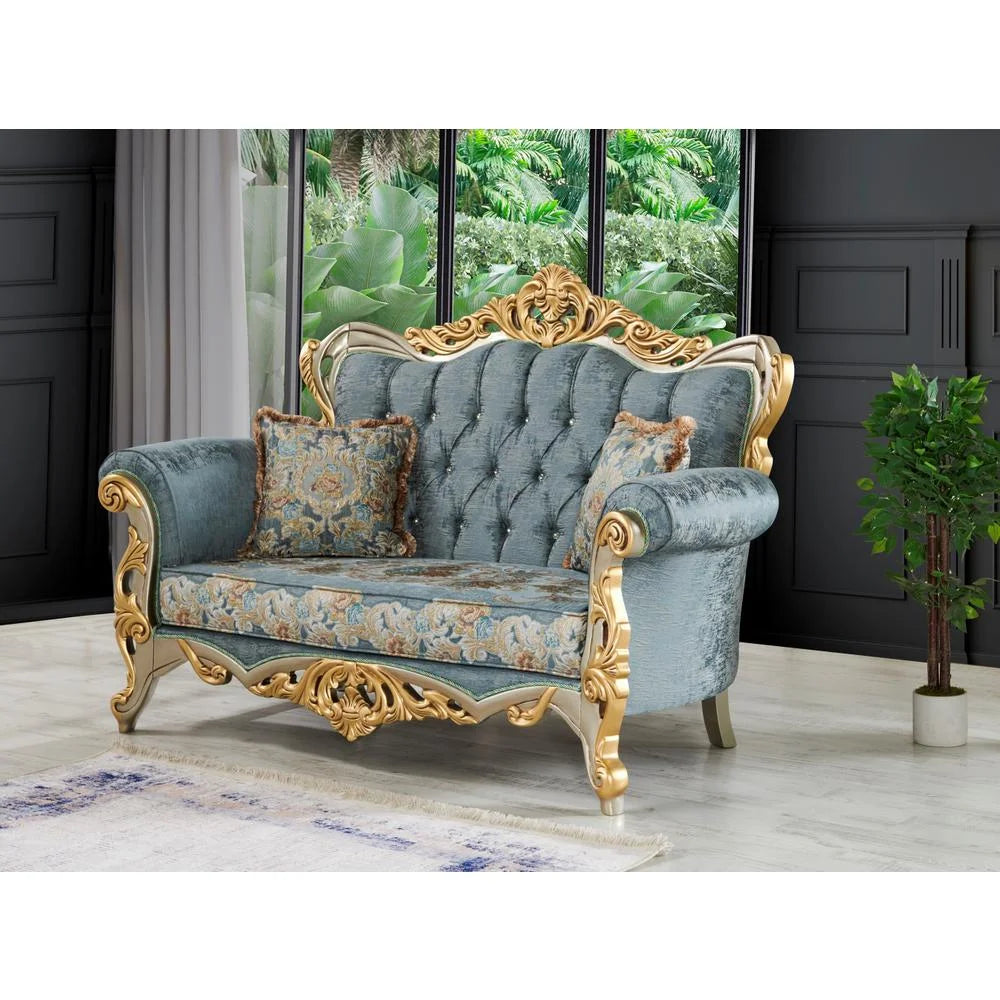 Light Green Loveseat N359