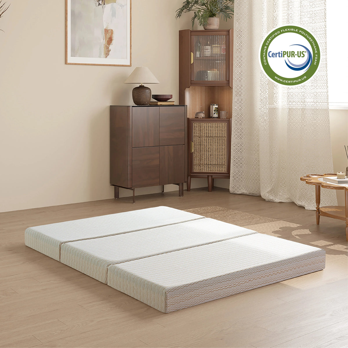 3 inch Twin Size Tri-Folding Memory Foam Mattress C387121