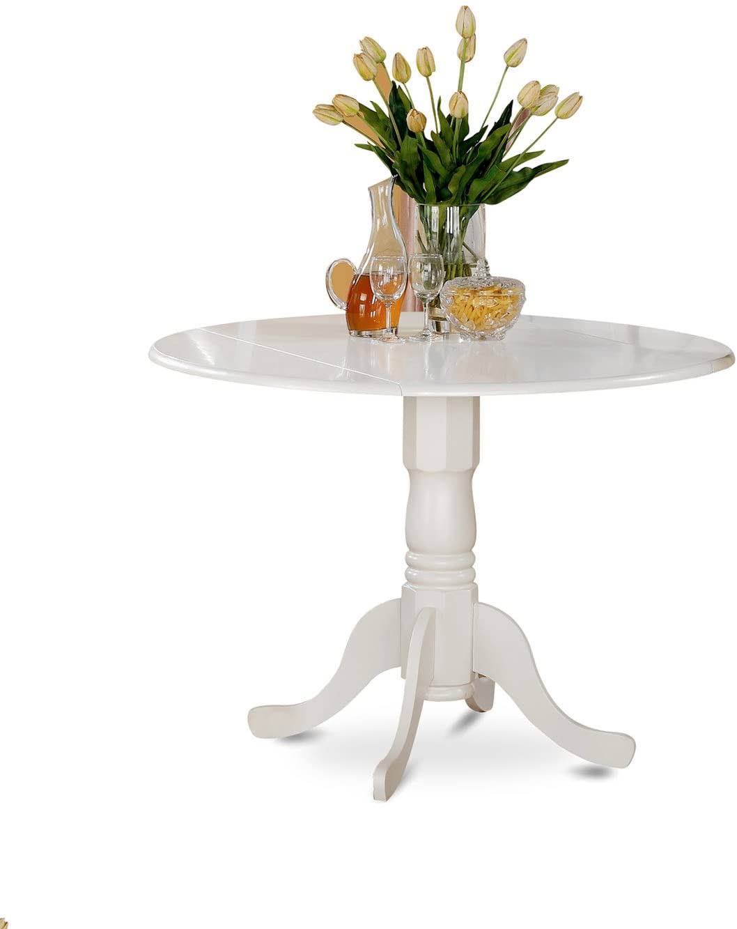 3PC Round Table with Two 9-Inch Drop Leaves and 2 Panel Back Chairs G302315