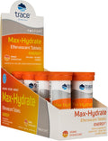 8 Tubes of 10 Tablets Electrolyte FIZZING Orange Flavor Pack of 2 W656237