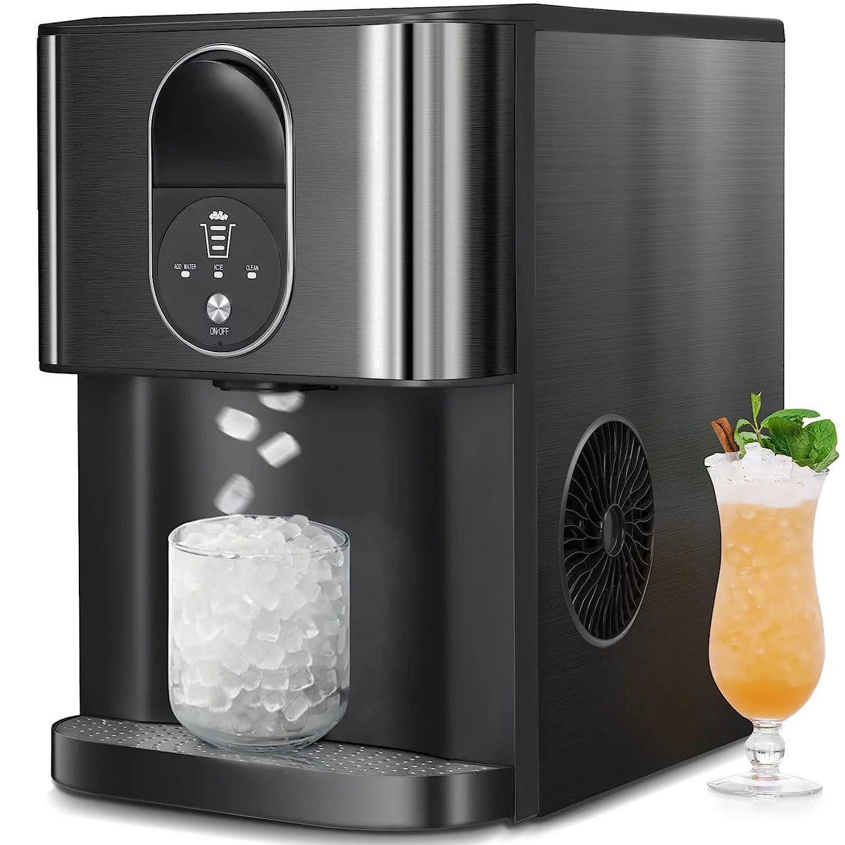 Black Countertop Nugget Ice Maker Q982