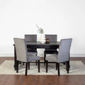 5-Piece Gray Dining Set with Table and 4 Chairs H1664