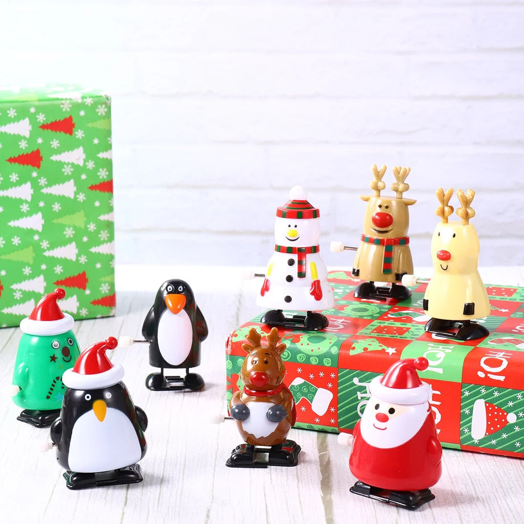 8pcs Christmas Wind Up Toys W4299
