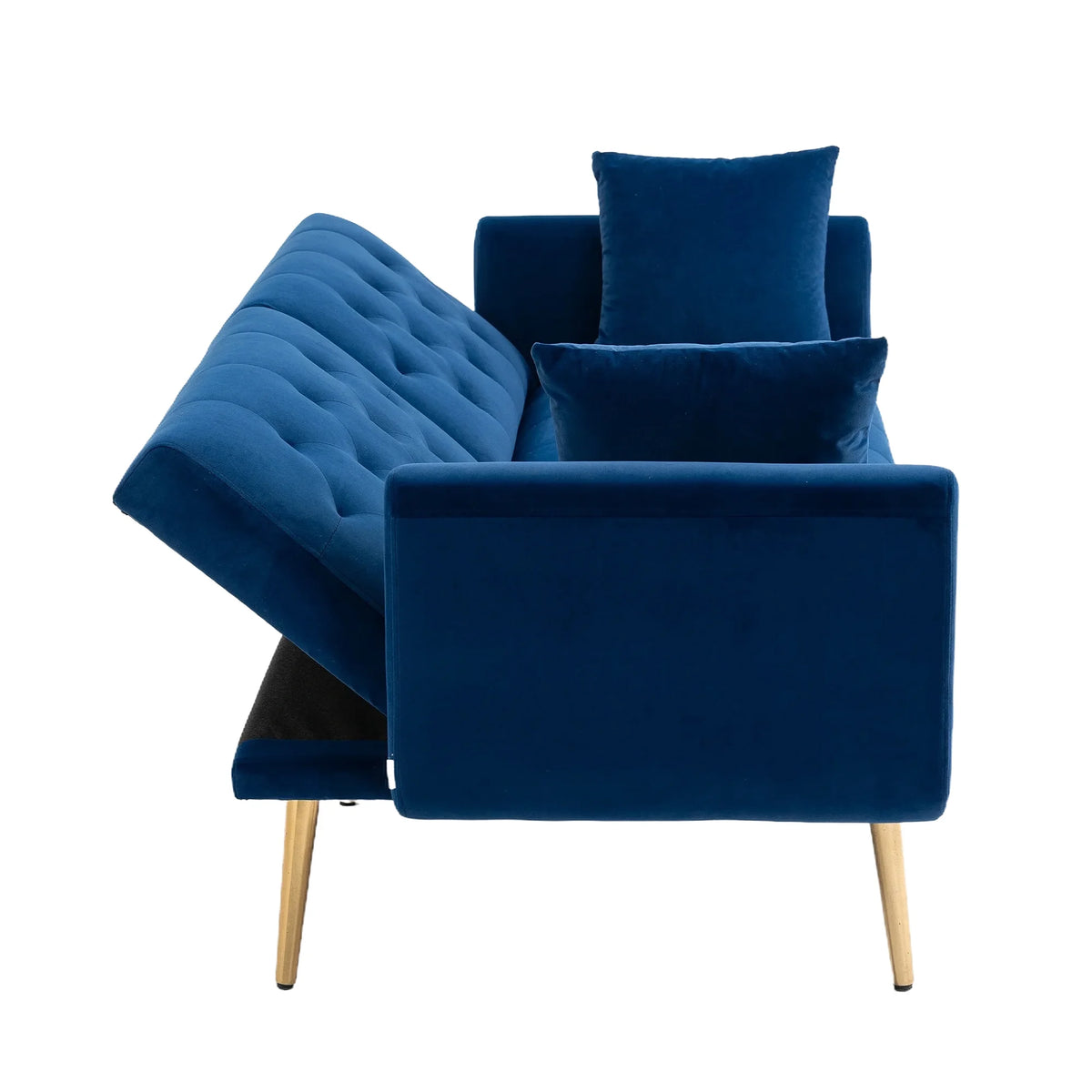 Blue Velvet Sofa Loveseat Set Z7943
