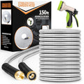 50 ft Stainless Steel Garden Hose with 10 Function Nozzle B5923