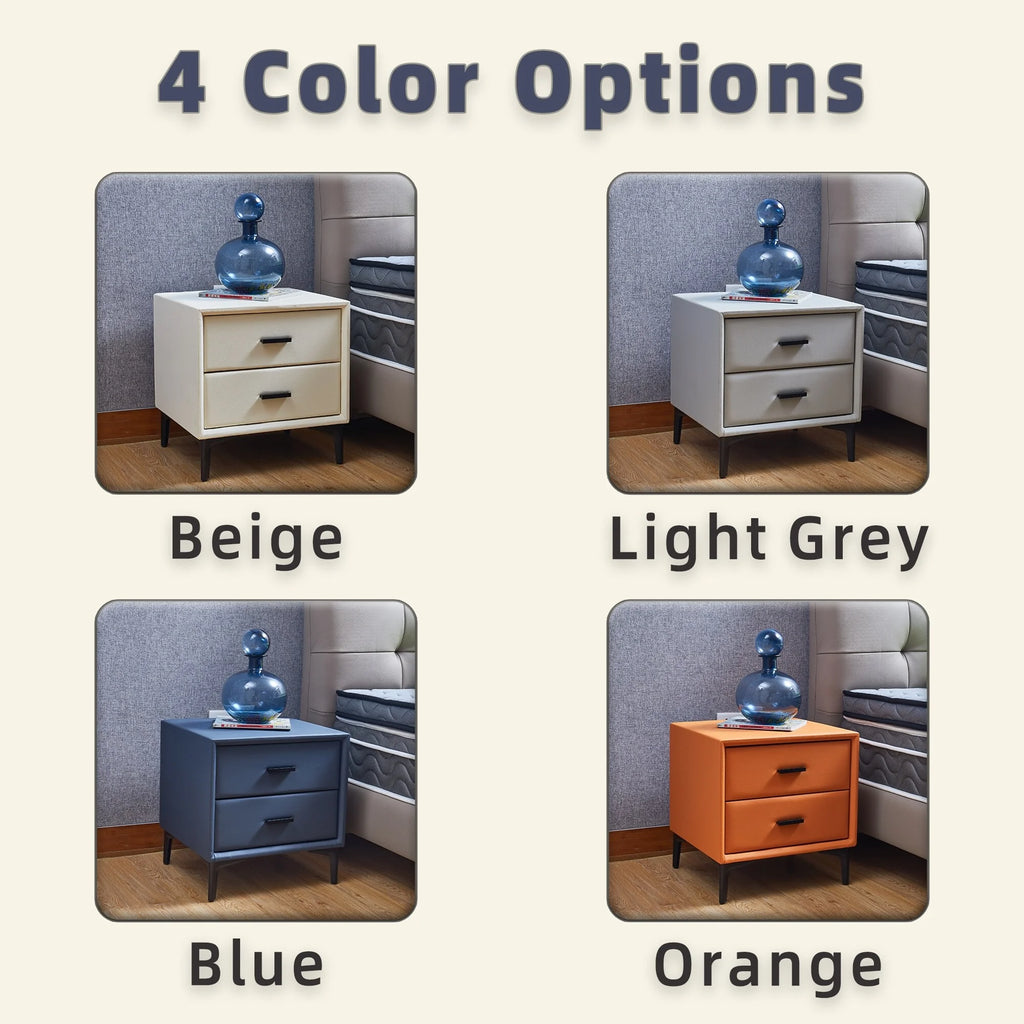 Blue-gray 2 Drawer Nightstand C41347