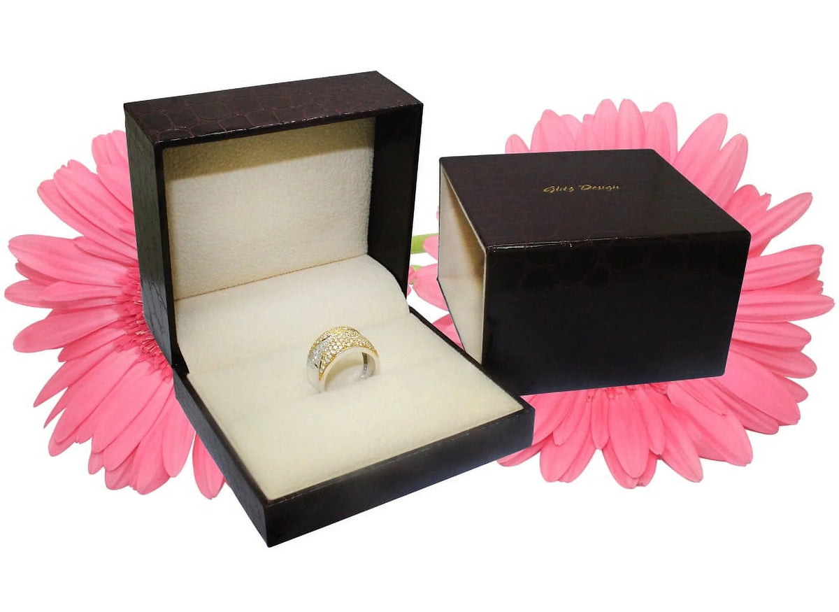 14K White Gold Diamond Engagement Ring B7034